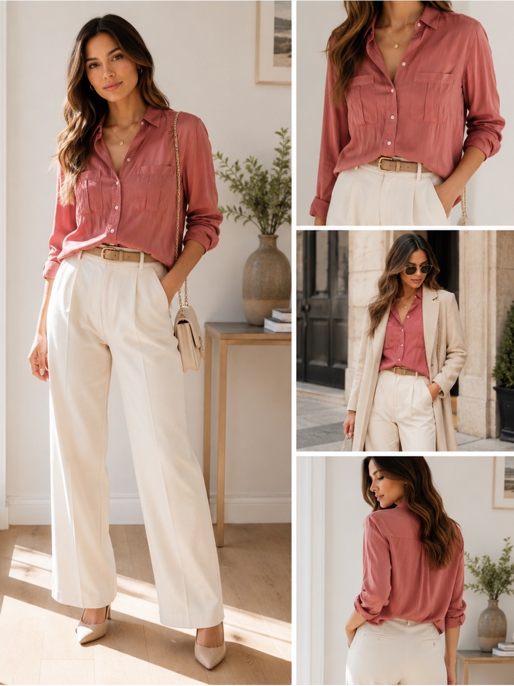 Banana Republic Rose Button-Up Shirt